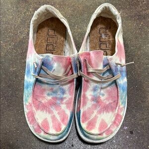 Hey Dude Pastel Tie-Dye Slip-Ons